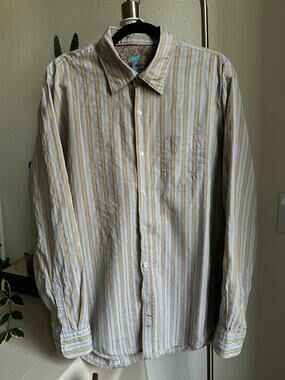 7 For All Mankind Striped Dress Shirt